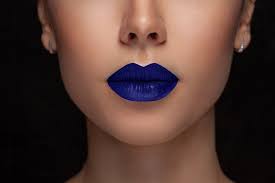 blue lipstick matte