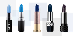 how to wear blue lipstick