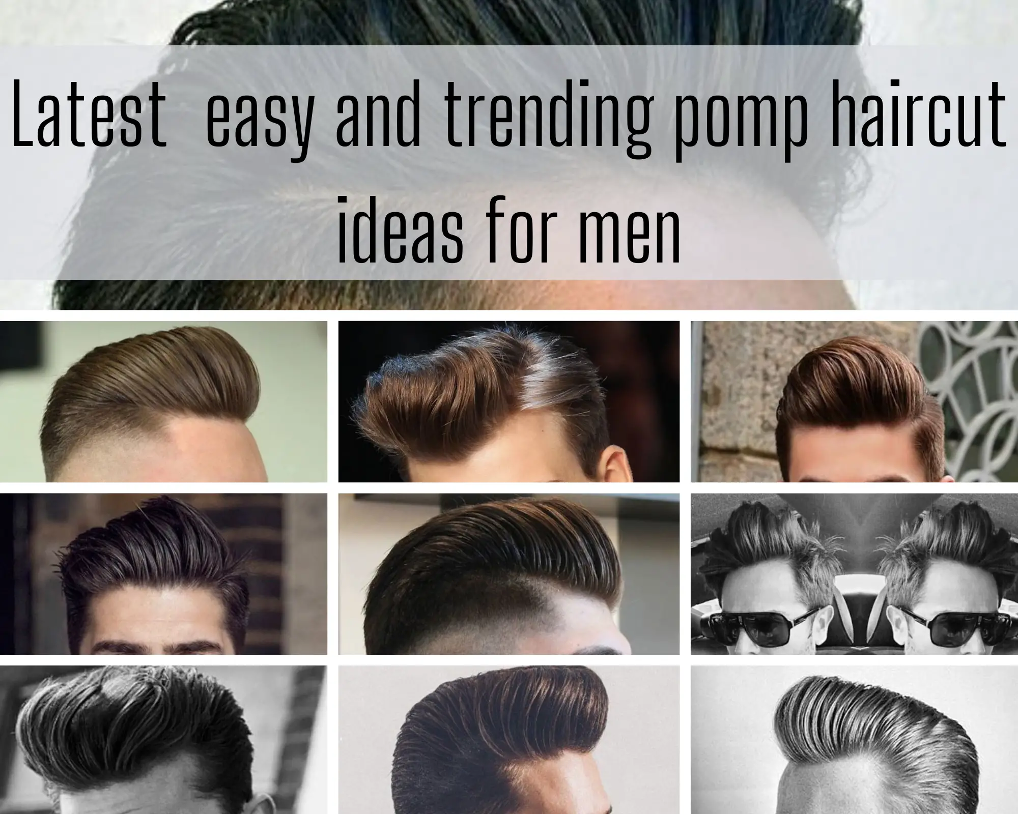 trending pomp haircut ideas for men