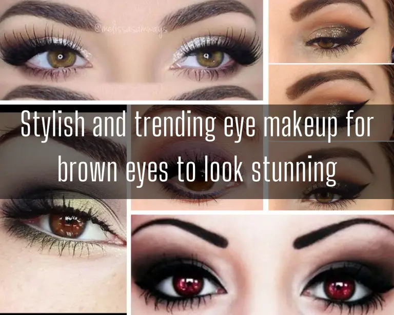 Stylish and trending eye makeup for brown eyes