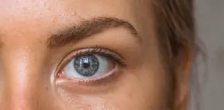 Eye with beautiful skin